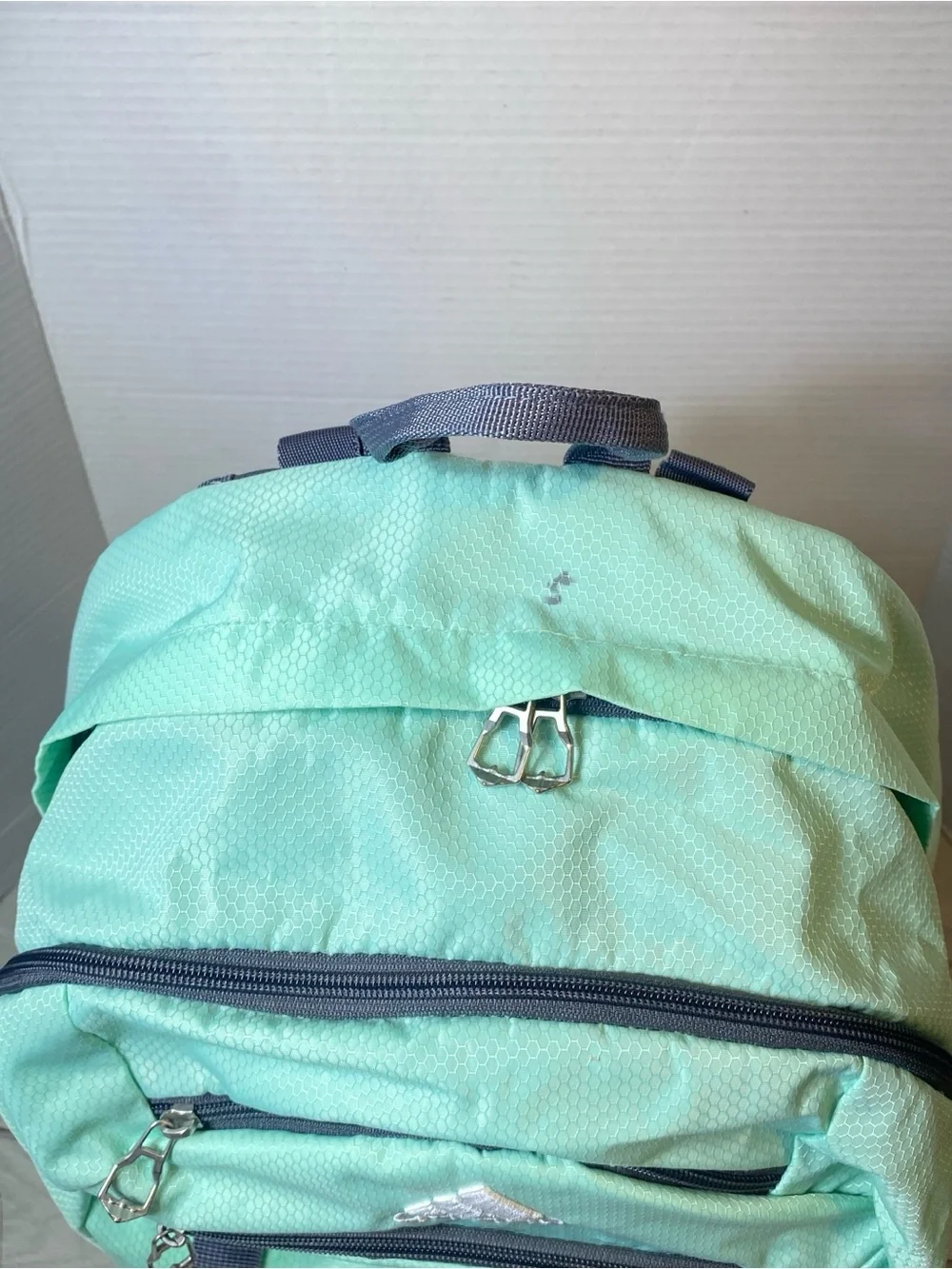 adidas loadspring Backpack Mint Green Gray School Travel Laptop Book Bag